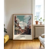 York Tarihi Sokakları Poster