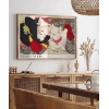Yoshitoshi Japon Kadın ve Kedi Poster