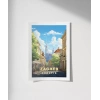 Zagreb Katedrali Sokak Manzarası Poster
