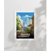 Zagreb Katedrali Sokak Manzarası Poster