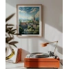 Zürih İsviçre Şehir Manzarası Poster