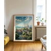 Zürih İsviçre Şehir Manzarası Poster