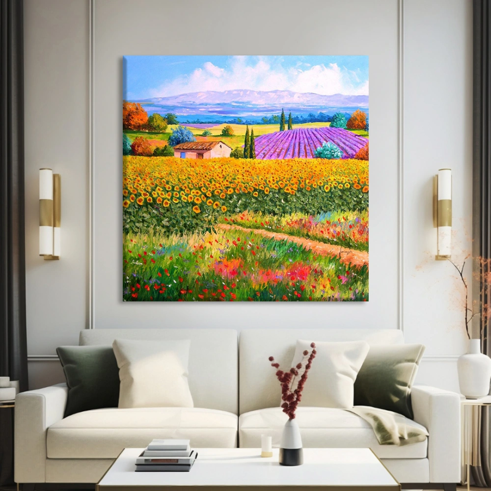 Toskananın Renkleri Kanvas Tablo