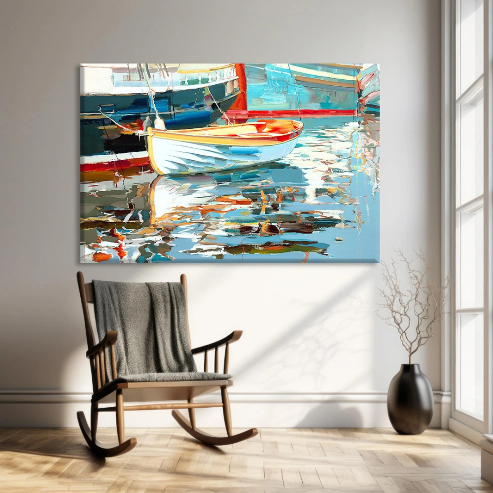 Limanın Renkleri Kanvas Tablo