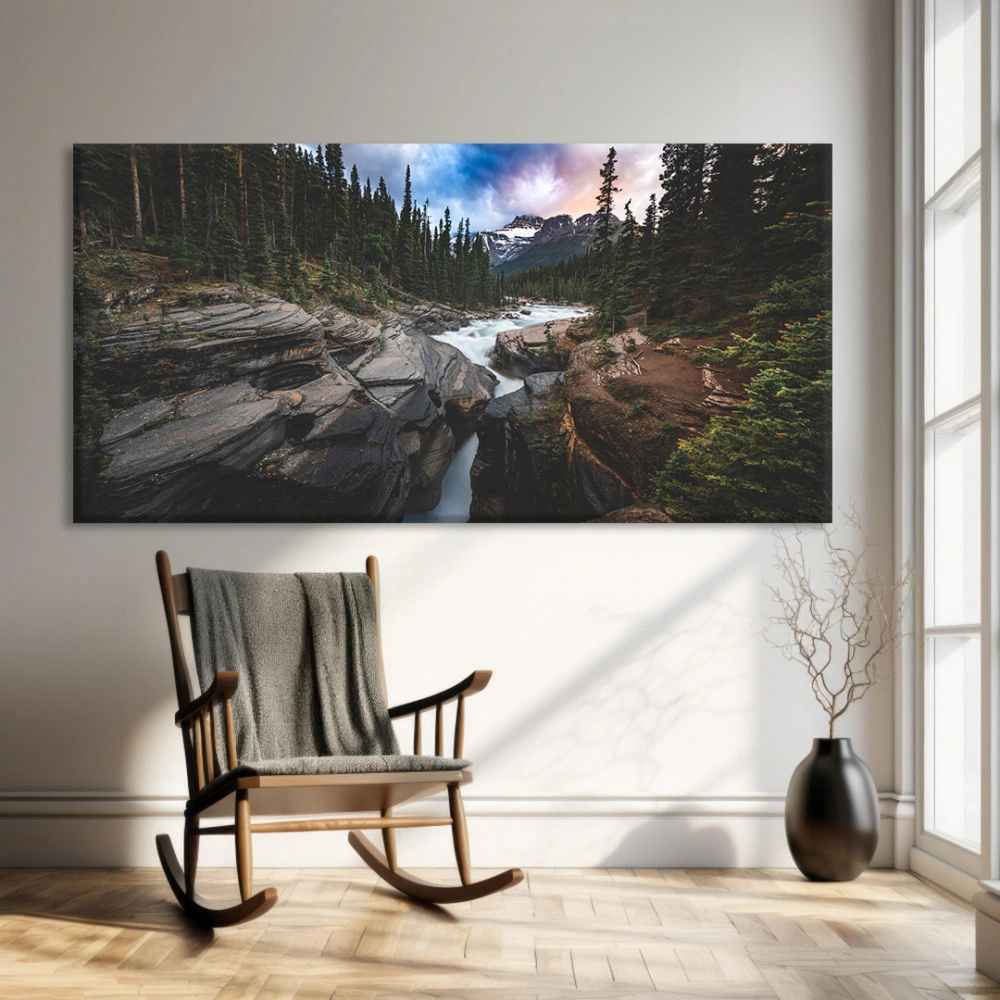 Vahşi Doğa Yolu Kanvas Tablo