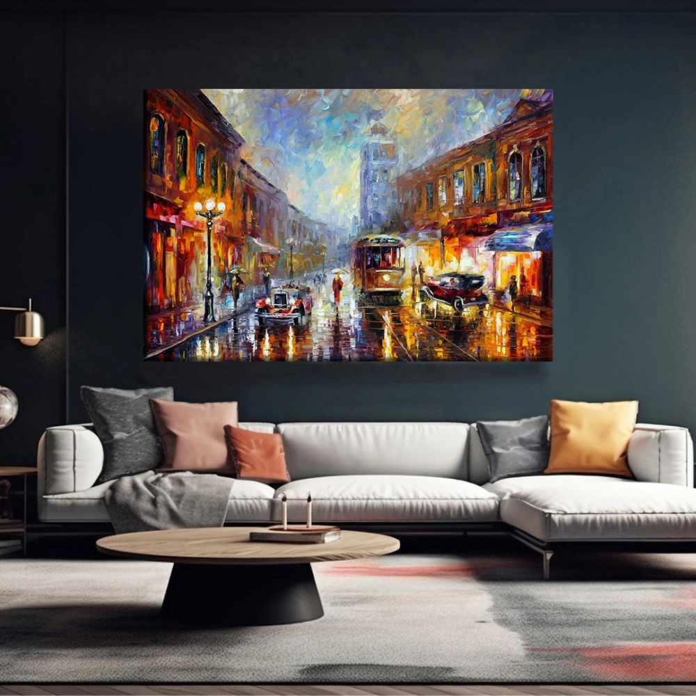 Canlı Şehir Esintisi Kanvas Tablo