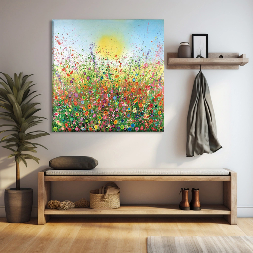 Bahar Çiçeği Yağmuru Kanvas Tablo