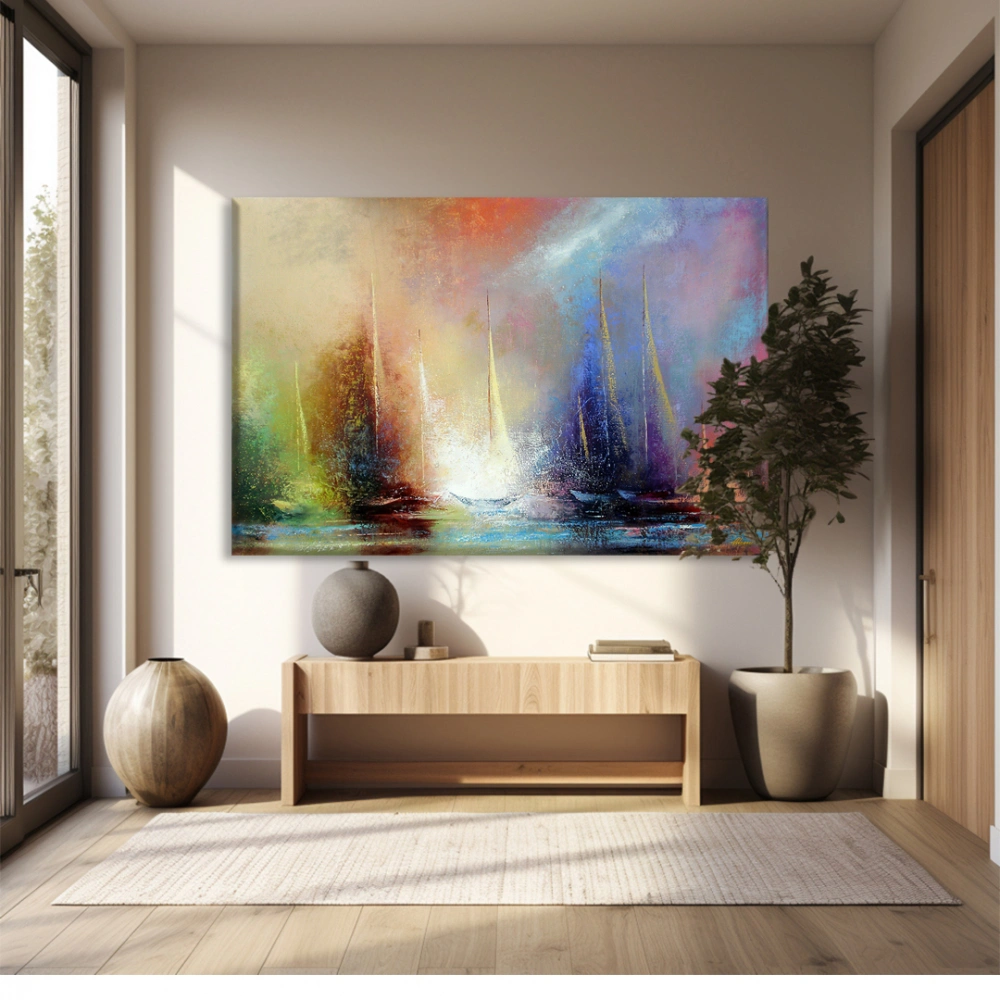 Sakin Sabahın Işıltısı Kanvas Tablo