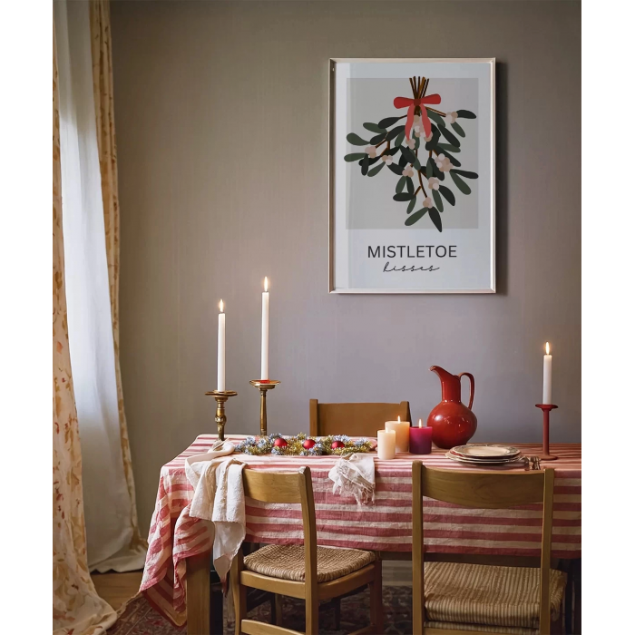 Çerçevesiz Poster Yılbaşı Sofrasına Özel Mistletoe Fiyatı - Vogloo.com