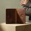 Minimal Hakiki Deri Kartlık Cüzdan Taba
