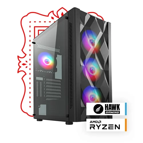 Art Series / Amd Ryzen 5 7500F/Msi GeForce RTX 4070 Ti 3x Ventus 12GB/16GB DDR5/512GB NVME M.2 SSD