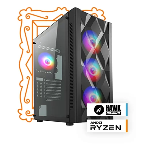 Art Series / Amd Ryzen 7 5700x/Msi GeForce RTX 4070 Ti 3x Ventus 12GB/16GB DDR4/500GB NVME M.2 SSD