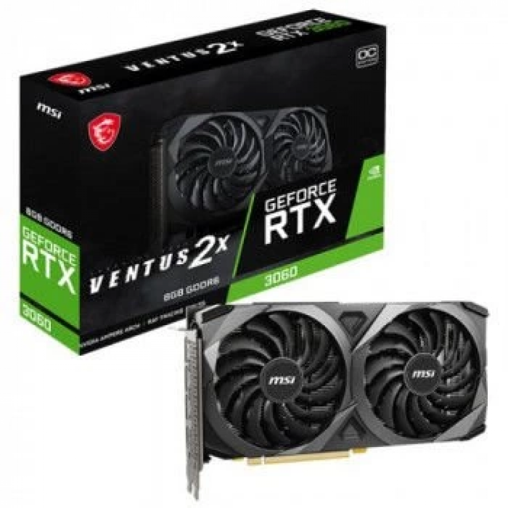 MSI GeForce RTX 3060 Ventus 2X 8G OC 8GB GDDR6 128Bit DX12 Gaming Ekran ...