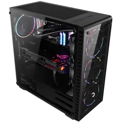 GamePower Horizon Gaming MESH Panel 550W 80+ Bronze Dahili PSU 4*120mm RGB Fan RGB Kontrolcü ve Uzaktan Kumanda