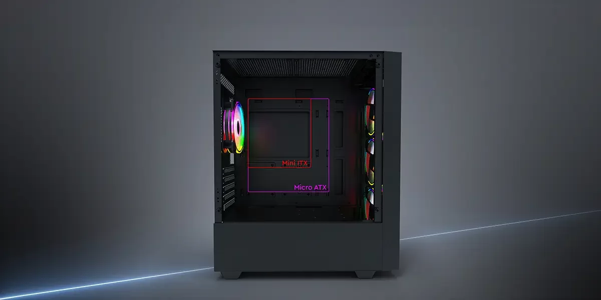 GamePower Manta 4*120mm A-Rgb Fan Gaming Kasa 