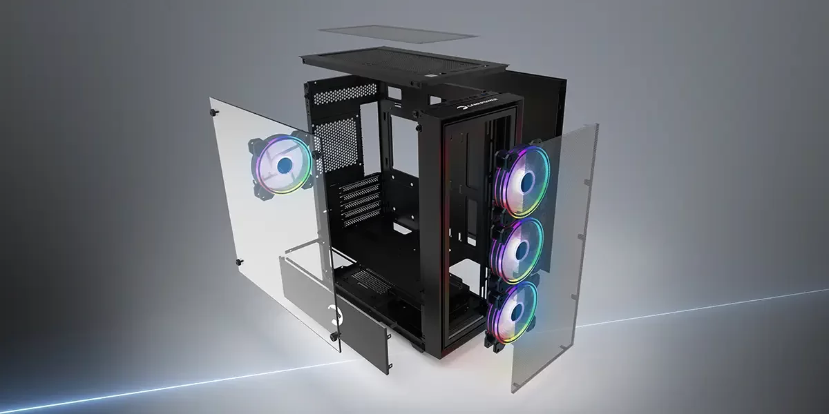 GamePower Manta 4*120mm A-Rgb Fan Gaming Kasa 