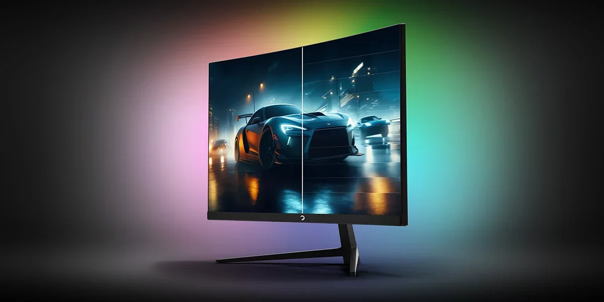 GamePower Vivid F10 24″ Curved RGB 100Hz 1ms FHD Va Panel 2x2W Speaker Gaming Monitör (Sıfır Ölü Piksel Garantili)