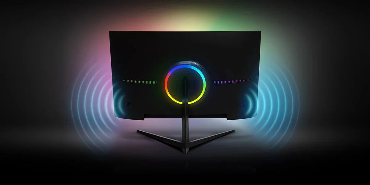 GamePower Vivid T40 24″ Curved RGB 180Hz 0.5ms FHD Va Panel 2x2W Speaker Gaming Monitör (Sıfır Ölü Piksel Garantili)