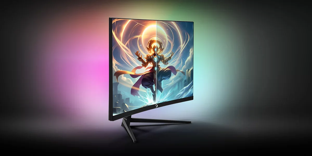 GamePower Vivid T40 24″ Curved RGB 180Hz 0.5ms FHD Va Panel 2x2W Speaker Gaming Monitör (Sıfır Ölü Piksel Garantili)