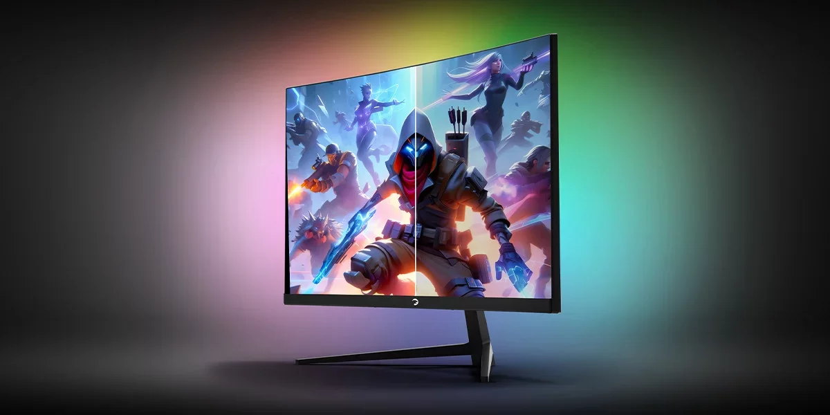 GamePower Vivid T40 24″ Curved RGB 180Hz 0.5ms FHD Va Panel 2x2W Speaker Gaming Monitör (Sıfır Ölü Piksel Garantili)