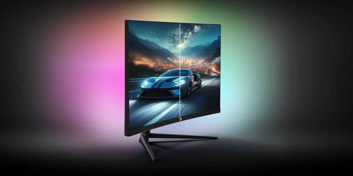 GamePower Vivid T40 24″ Curved RGB 180Hz 0.5ms FHD Va Panel 2x2W Speaker Gaming Monitör (Sıfır Ölü Piksel Garantili)