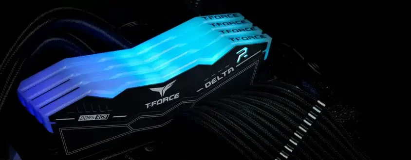 Team T-Force Delta RGB 32GB (2x16GB) 8000MHz DDR5 Siyah Gaming Ram (FF3D532G8000HC38DDC01)