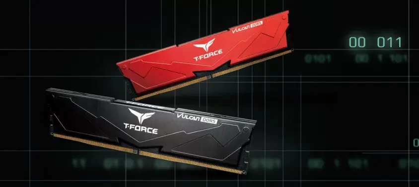 Team T-Force Vulcan Red 32GB(2x16GB) 6000Mhz DDR5 (FLRD532G6000HC38ADC01)