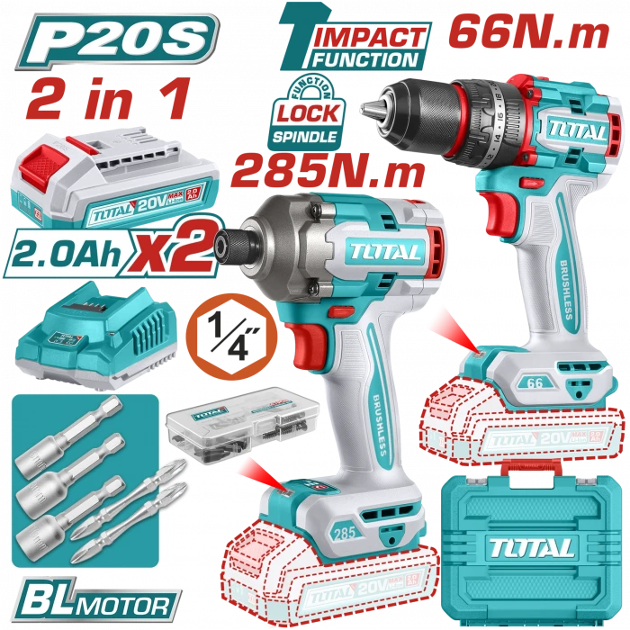 2 Lİ AVANTAJ SET - TIDLI206681 DARBELİ MATKAP, TIRLI2028E DARBELİ VİDALAMA