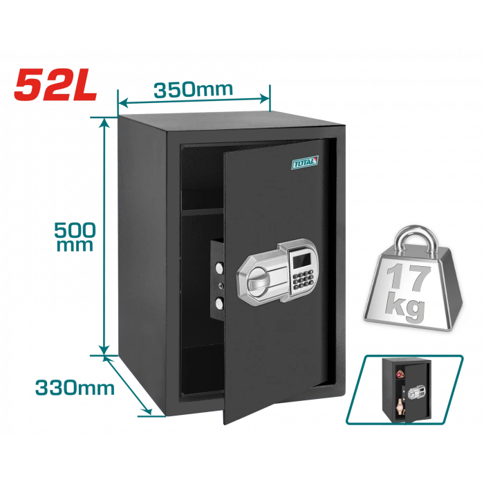 ELEKTRONİK ŞİFRELİ PARA KASASI 52L