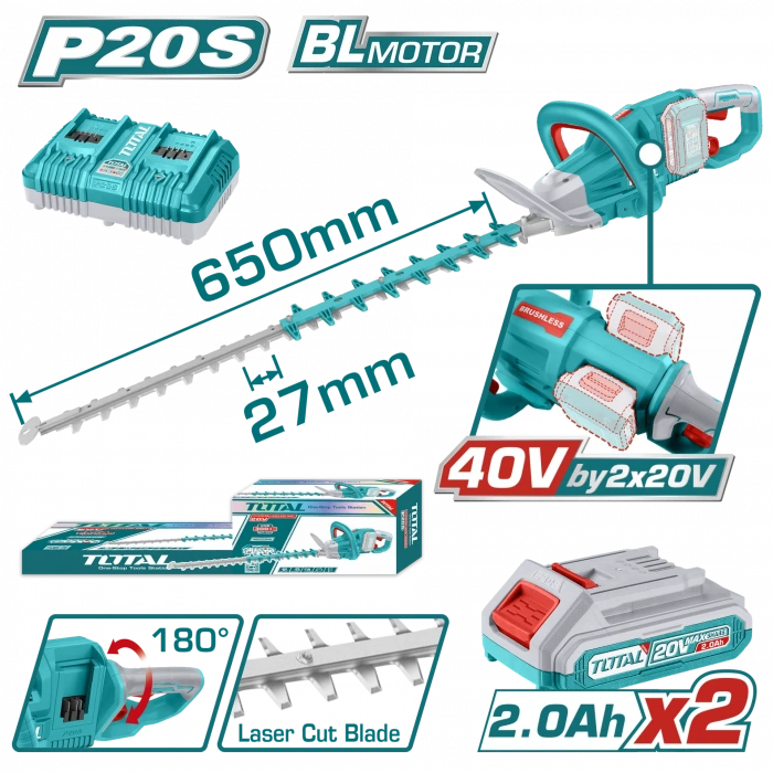 LI-ION AKÜLÜ 40V ÇİT KESME MAKİNESİ