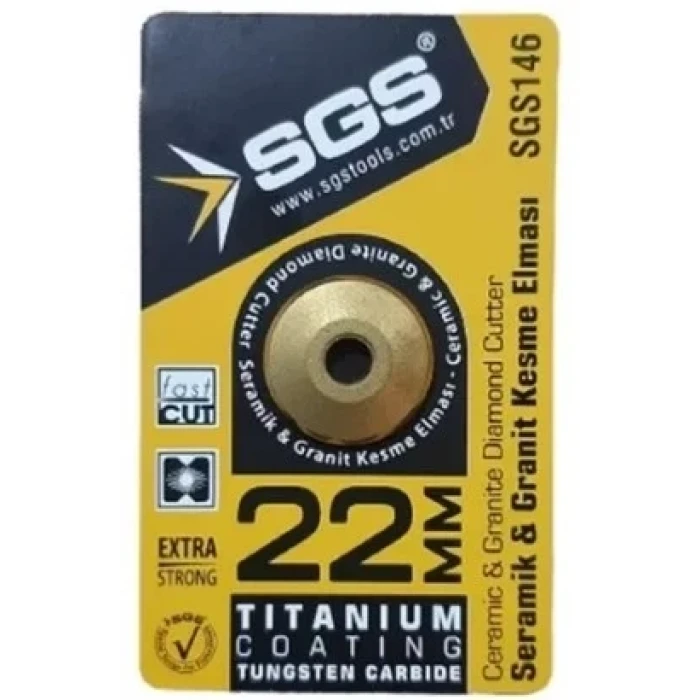 SGS SERAMİK GRANİT KESME ELMASI TİTANYUM 22MM