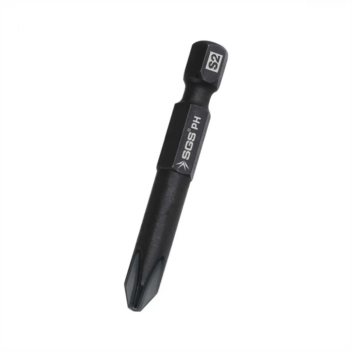 SGS YILDIZ UÇLU BİTS S2 PH2*50mm Black-Pro Series 10 lu Paket