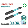 DARBELİ PH2X50 MM BİTS UCU 2 Lİ PAKET