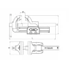 İzeltaş 14000005069 Tesviyeci Mengene 125 mm