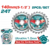 YEDEK DAİRE TESTERE BIÇAĞI 140 mm 2 Lİ