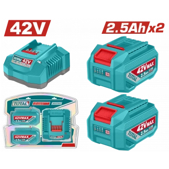 42V 2.5AH LI-ION AKÜ VE ŞARJ ALETİ SETİ