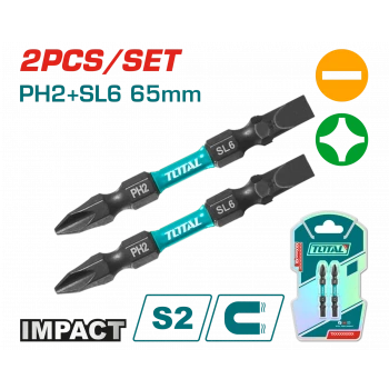 DARBELİ 65MM 2 Lİ ÇİFT TARAFLI PH2+SL6 BİTS UÇ