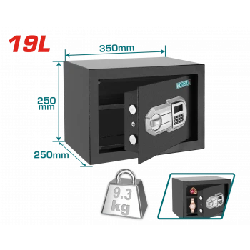 ELEKTRONİK ŞİFRELİ PARA KASASI 19L