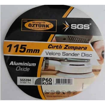 SGS CIRTLI ZIMPARA AO 115MM 60 KUM SGS394 - 10 ADET