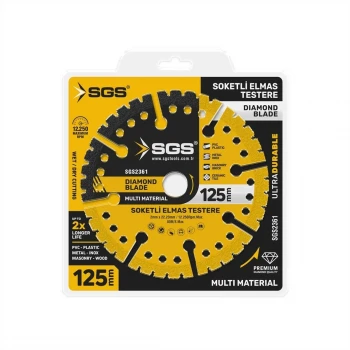 SGS ÇOK AMAÇLI MULTI-MATERIAL ELMAS KESME DİSKİ 125 MM SGS2361