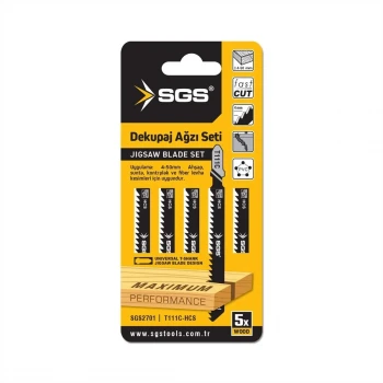 SGS DEKUPAJ AĞZI AHŞAP T111C 5 Lİ SET SGS2701