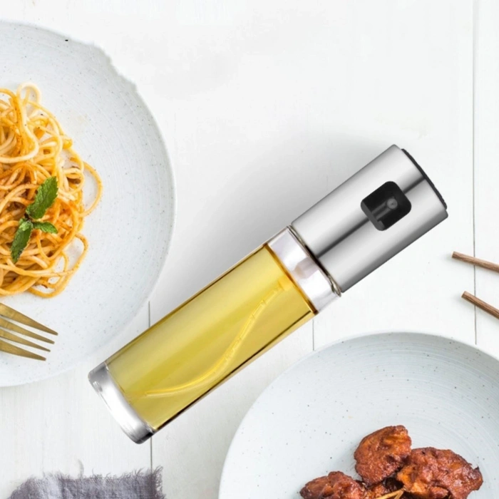 100ml Kapasiteli Şeffaf Spreyli Yağdanlık Sosluk Yağ Püskürtücü Yağ Şişesi