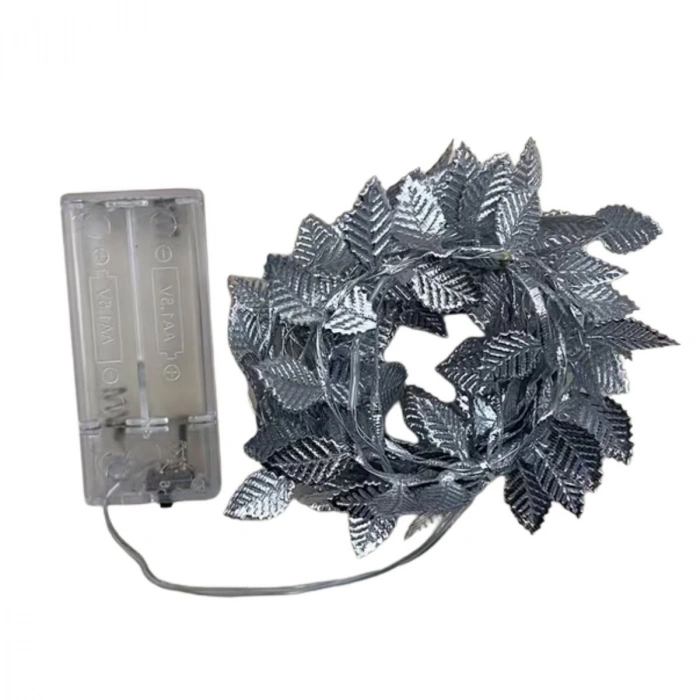 3 Metre Yaldızlı Gümüş LED Işık – Dekoratif Ortam ve Yılbaşı Aydınlatması