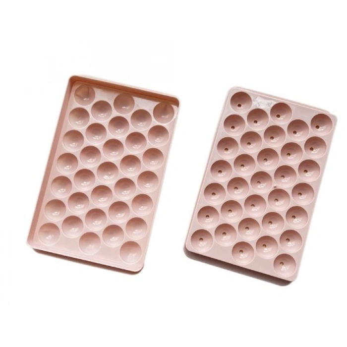 33 Hazneli Küre Buz Kalıbı Pembe