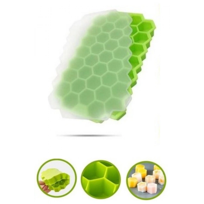 37 Bölmeli Slikon Petek Şeklinde Buz Kalıbı
