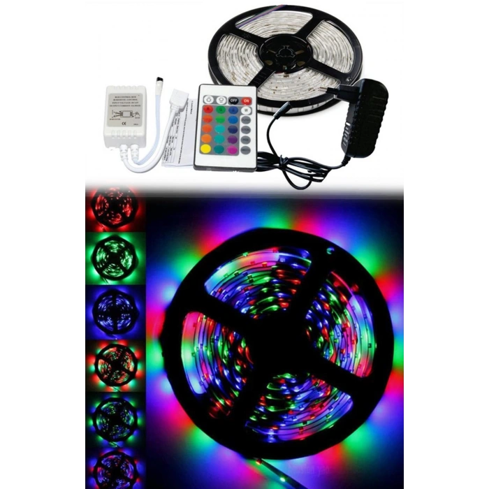 5 mt 20 Fonksiyonlu Uzaktan Kumandalı RGB Gaming Led Şerit Işık