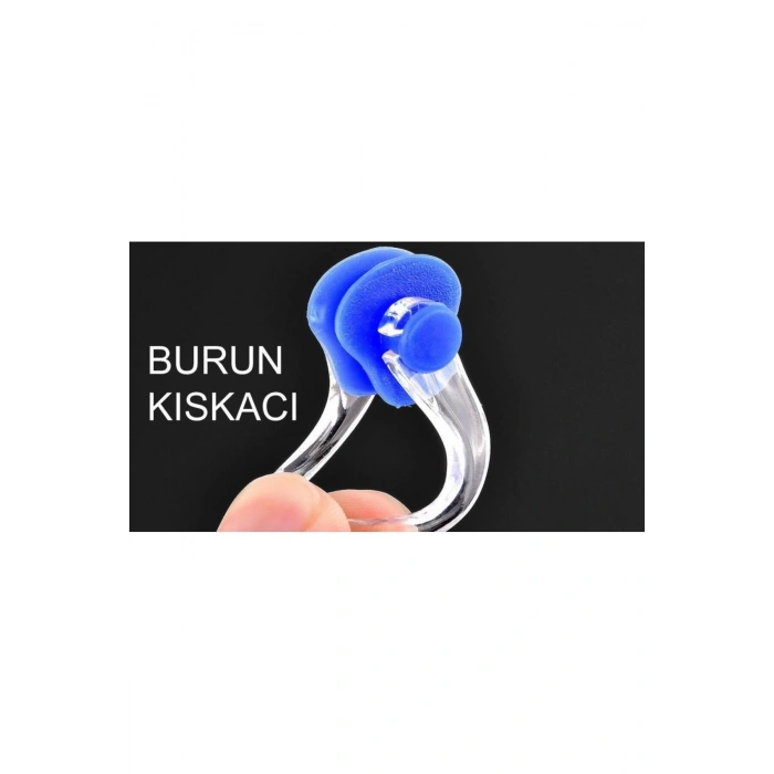 Kulak Burun Tıkayıcı Havuz Deniz Seti Yüzerken Su Kaçmaması İçin