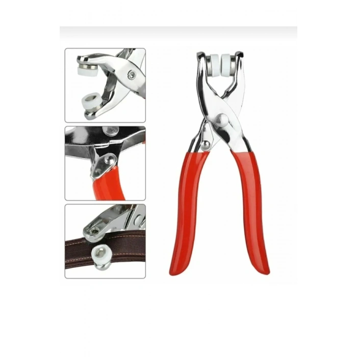 İşkur Makine Çıt Çıt El Pensesi Metal 9.5 mm+Çıt Çıt Çakım Seti 100 Adet