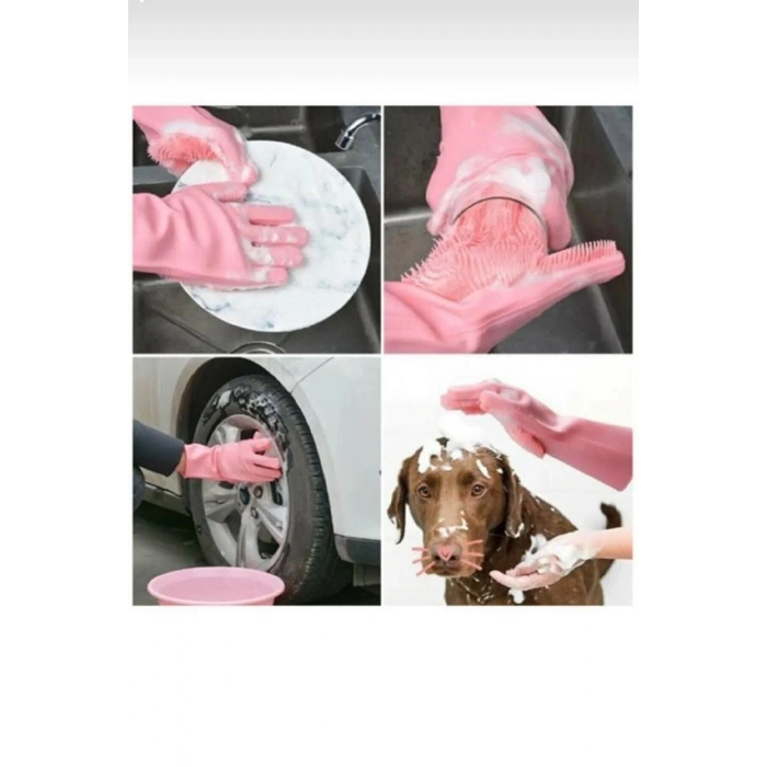 Gri Sihirli Silikon Bulaşık Eldiveni