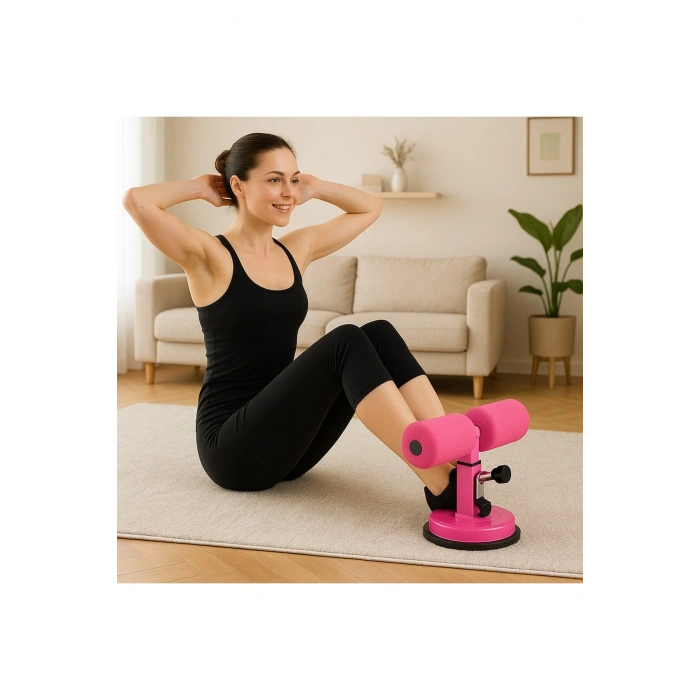 Vantuzlu Mekik Çekme Spor Aleti Karın Egzersizi Evde Spor Egzersiz